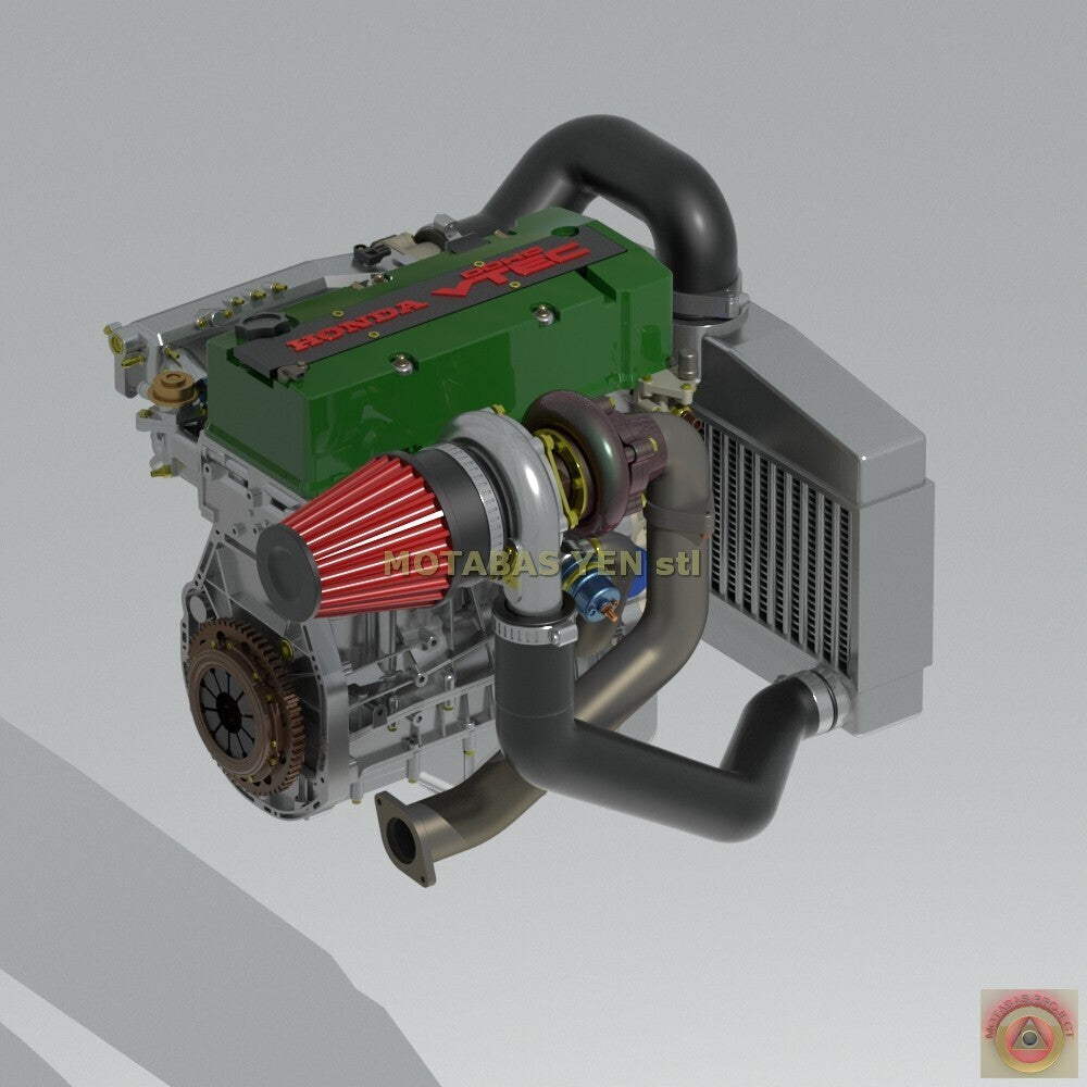 Honda S2000 Turbo F20C VTEC Engine & Manual Transmission - Model Maker's Workshop