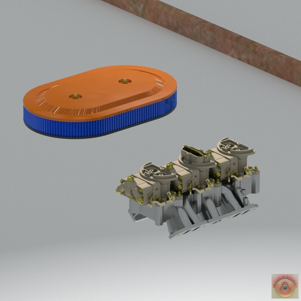 Dodge 440 Magnum Base Engine w/ Addons - Model Maker's Workshop