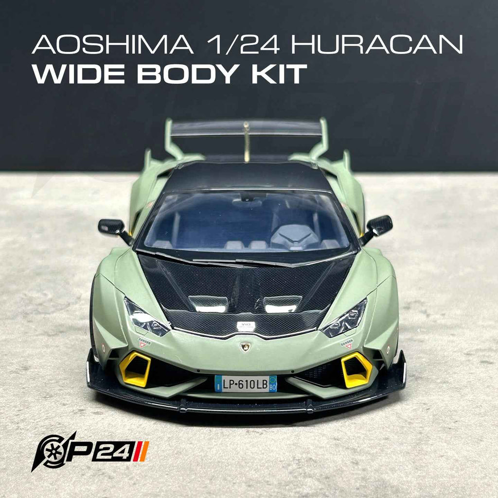 Aoshima Lamborghini Huracán LP610-4 Fighter Jet Widebody Kit – 1/24 Scale
