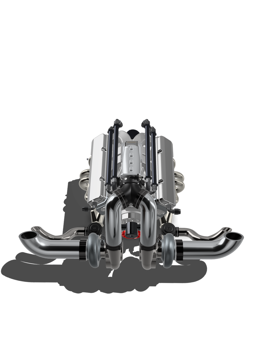 Twin-Turbo Small Block Chevrolet Engine & Reid Rossler Transmission – 1/25 Scale