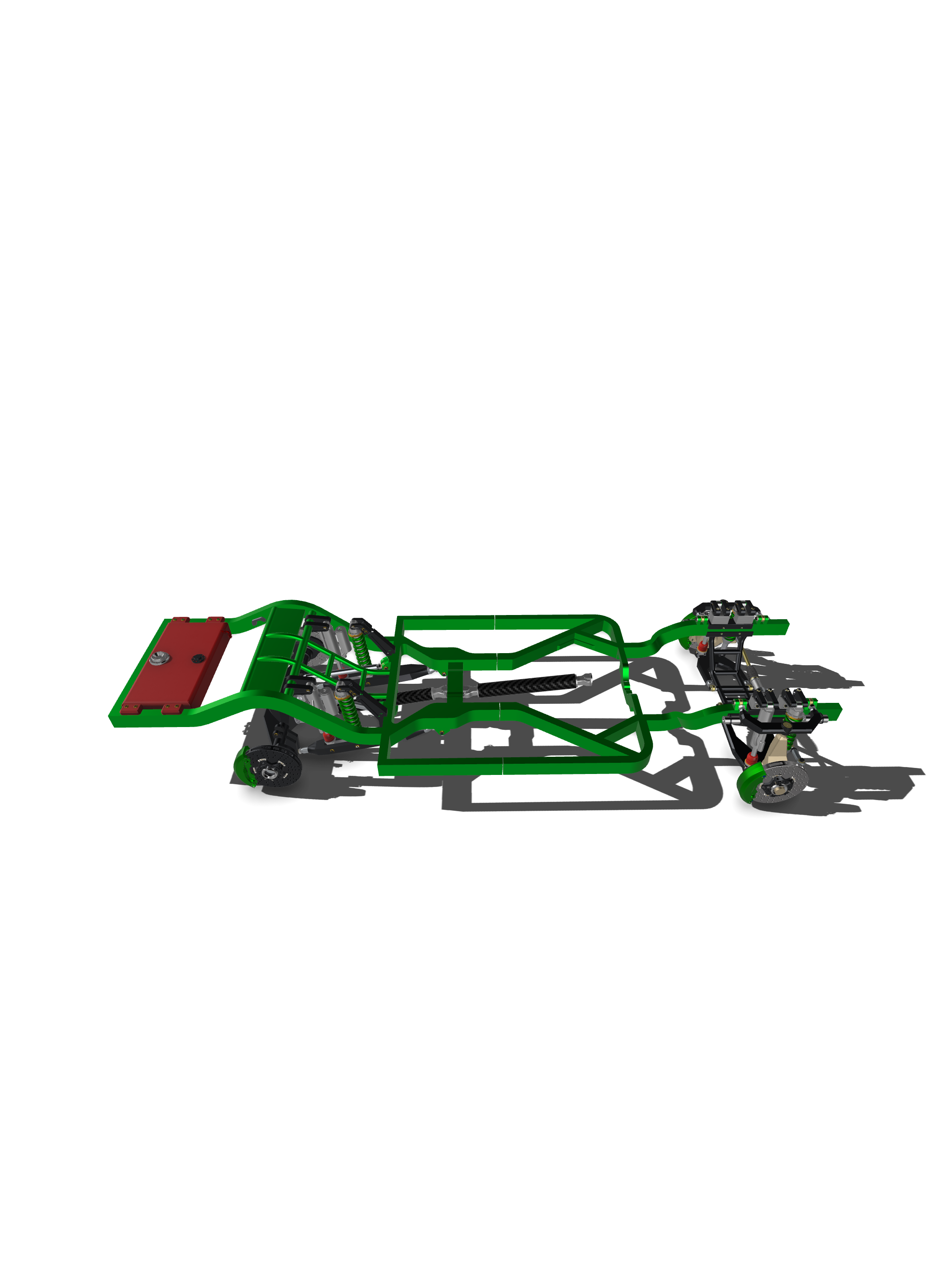 Lifted 2WD Off-Road Chassis System – 1/25 Scale