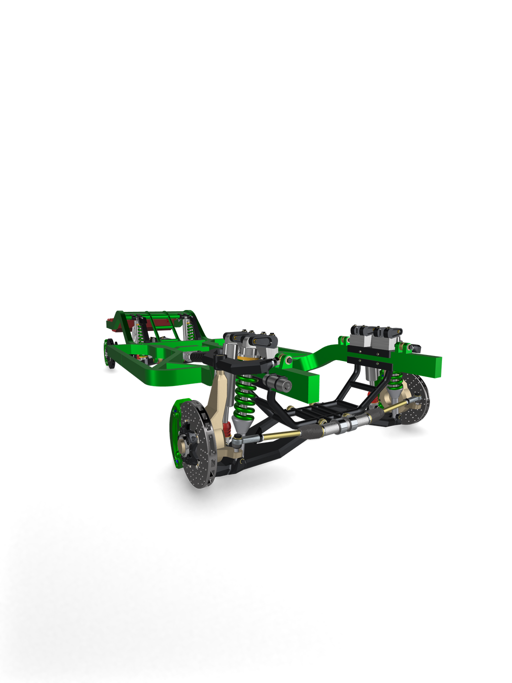 Lifted 2WD Off-Road Chassis System – 1/25 Scale