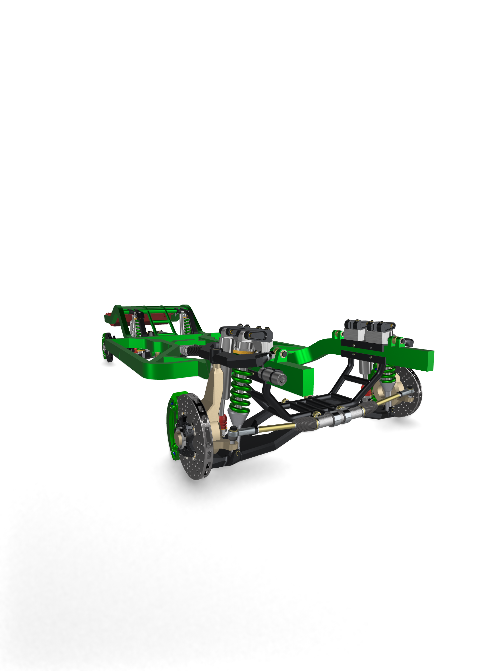 Lifted 2WD Off-Road Chassis System – 1/25 Scale