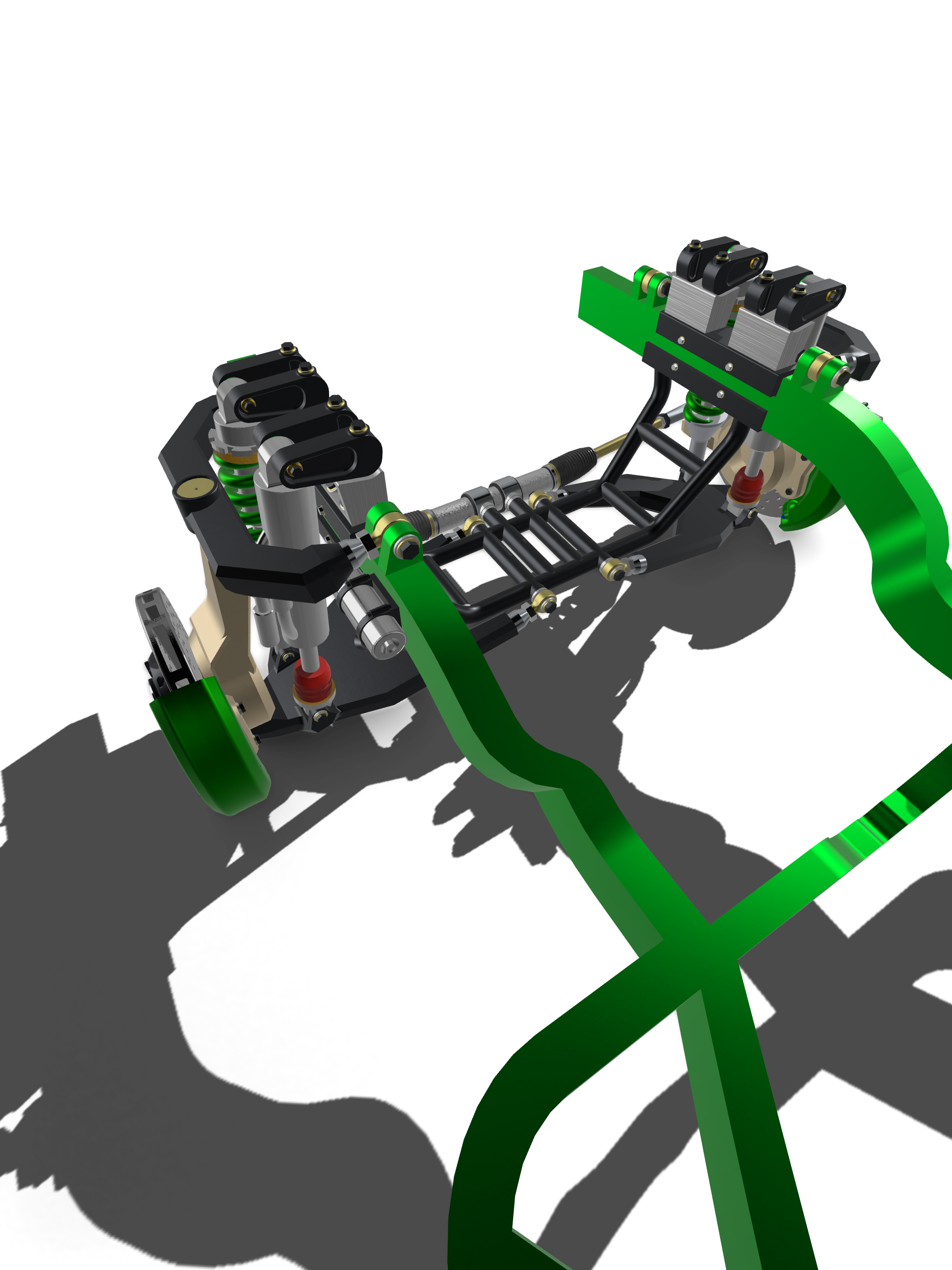 Lifted 2WD Off-Road Chassis System – 1/25 Scale