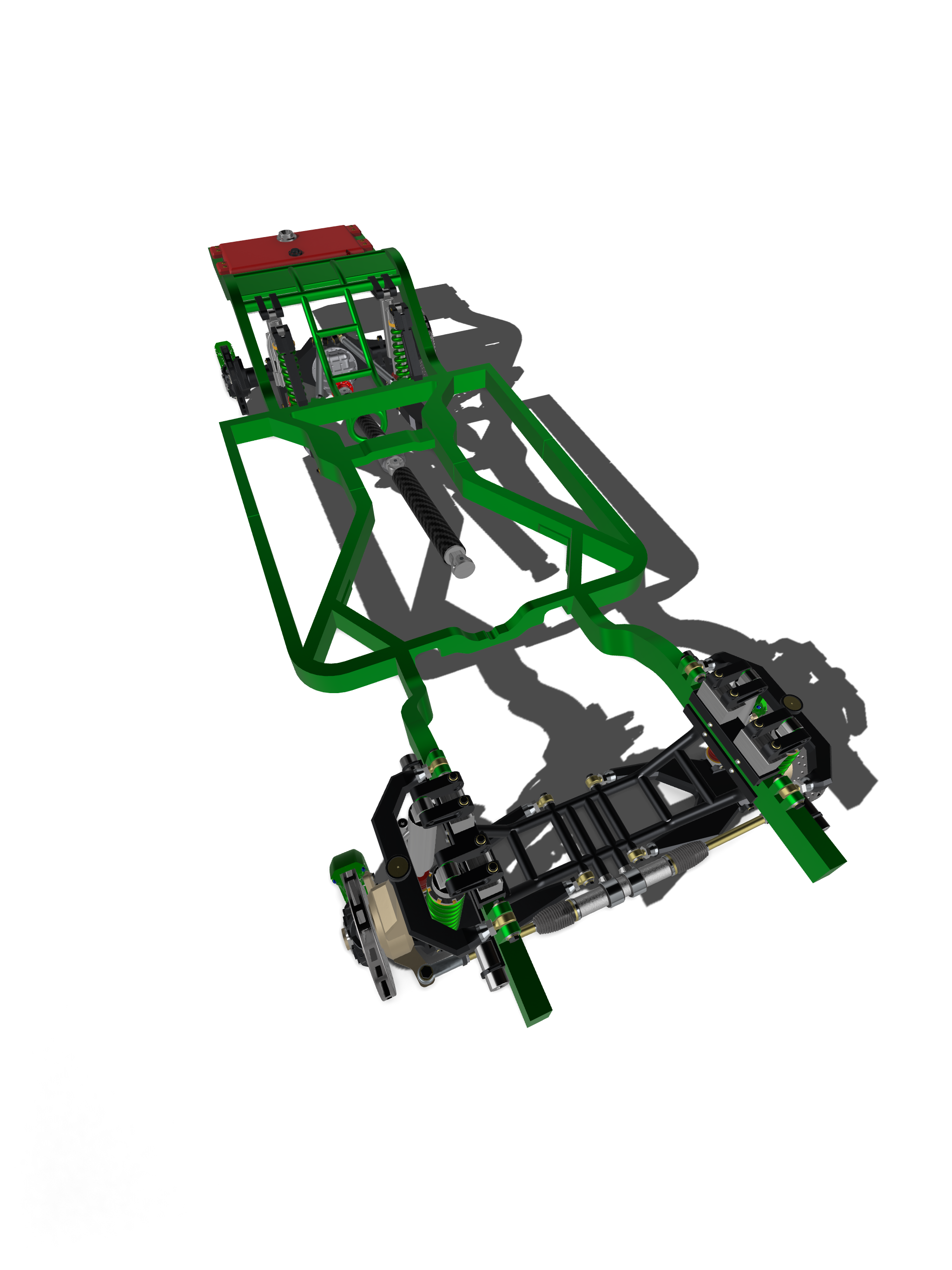 Lifted 2WD Off-Road Chassis System – 1/25 Scale