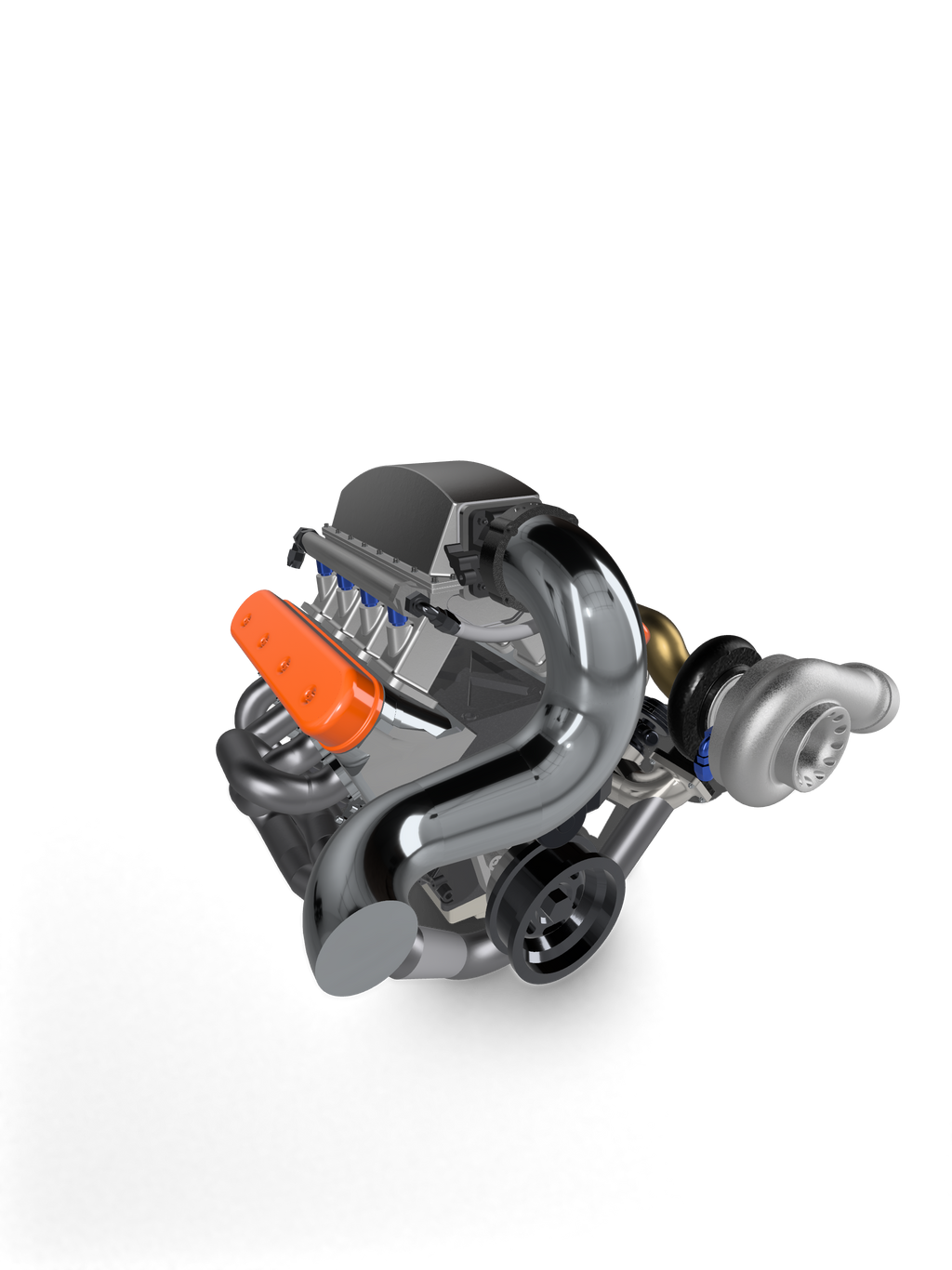 LSX Single or Twin Turbo Engine & Transmission Kit – 1/25 Scale