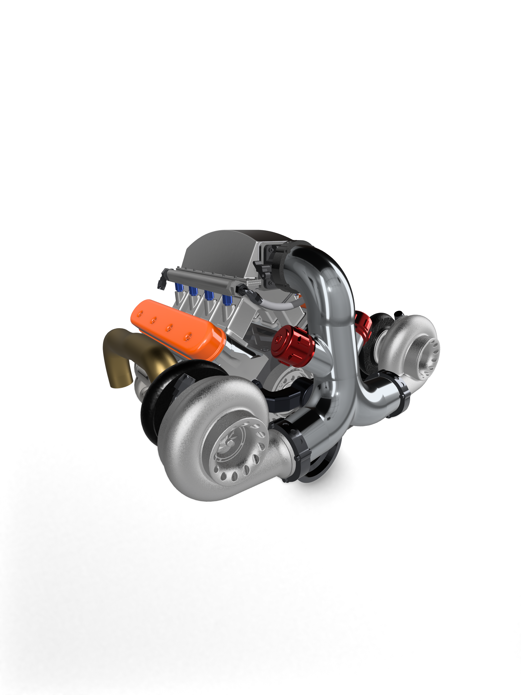 LSX Single or Twin Turbo Engine & Transmission Kit – 1/25 Scale