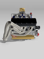Small Block Chevrolet Street & Strip Engine & Transmission Kit – 1/25 Scale
