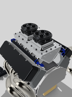 Small Block Chevrolet Street & Strip Engine & Transmission Kit – 1/25 Scale