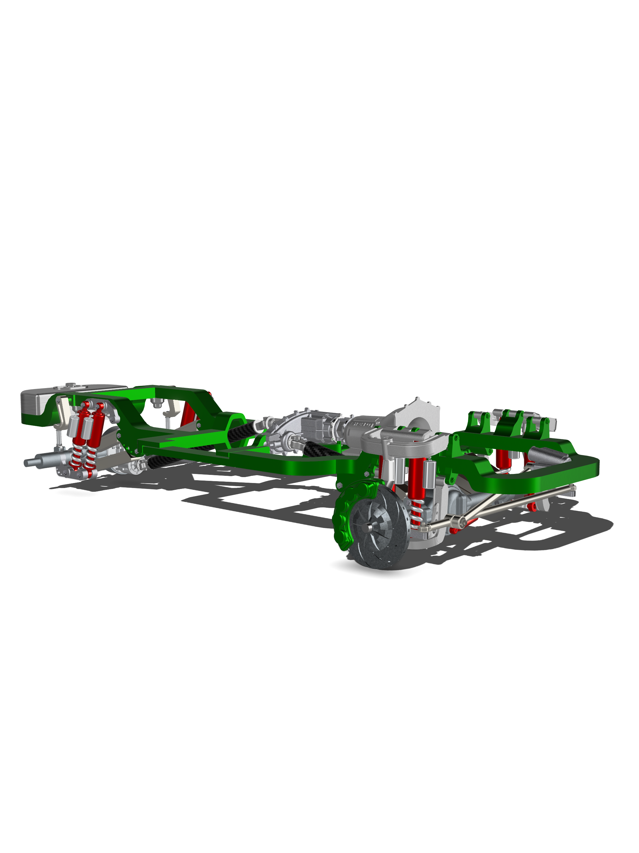 Low-Profile Lifted Off-Road Chassis System – 1/25 Scale