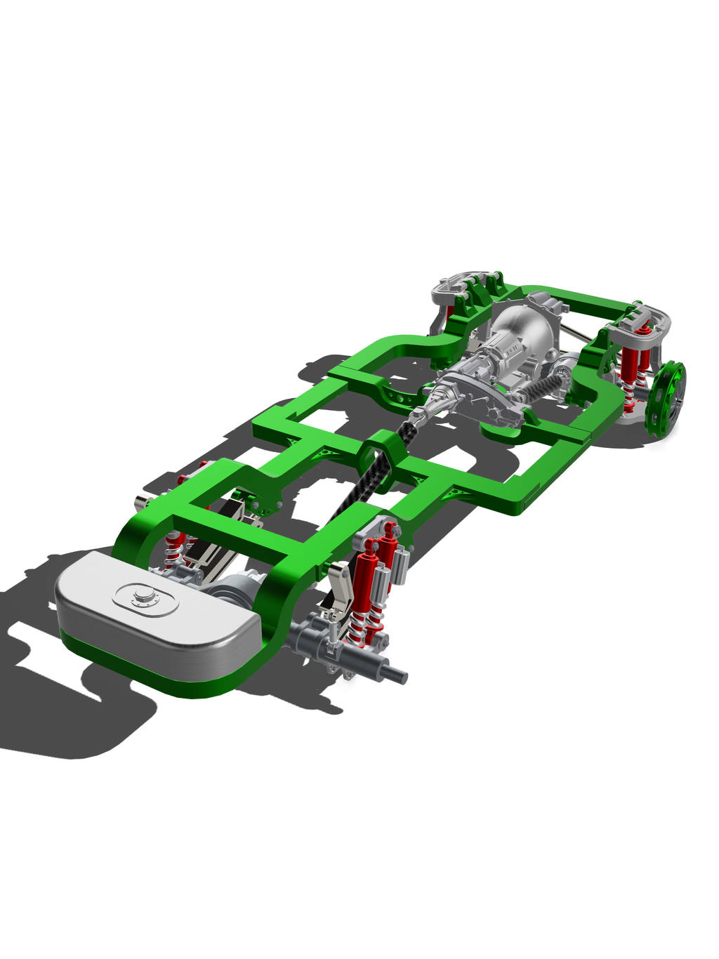 Low-Profile Lifted Off-Road Chassis System – 1/25 Scale