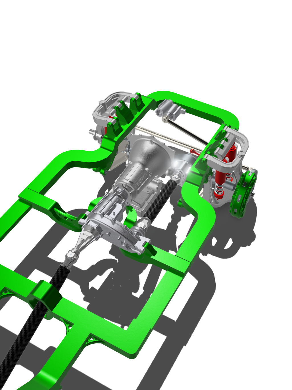 Low-Profile Lifted Off-Road Chassis System – 1/25 Scale