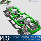 Low-Profile Lifted Off-Road Chassis System – 1/25 Scale