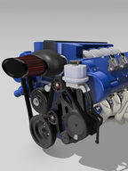 Mercury LS7 DOHC V8 & Automatic Transmission Kit – 1/25 Scale