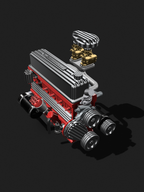 Chevrolet 235 Inline-Six Engine with Vintage Lowrider Upgrades – 1/25 Scale