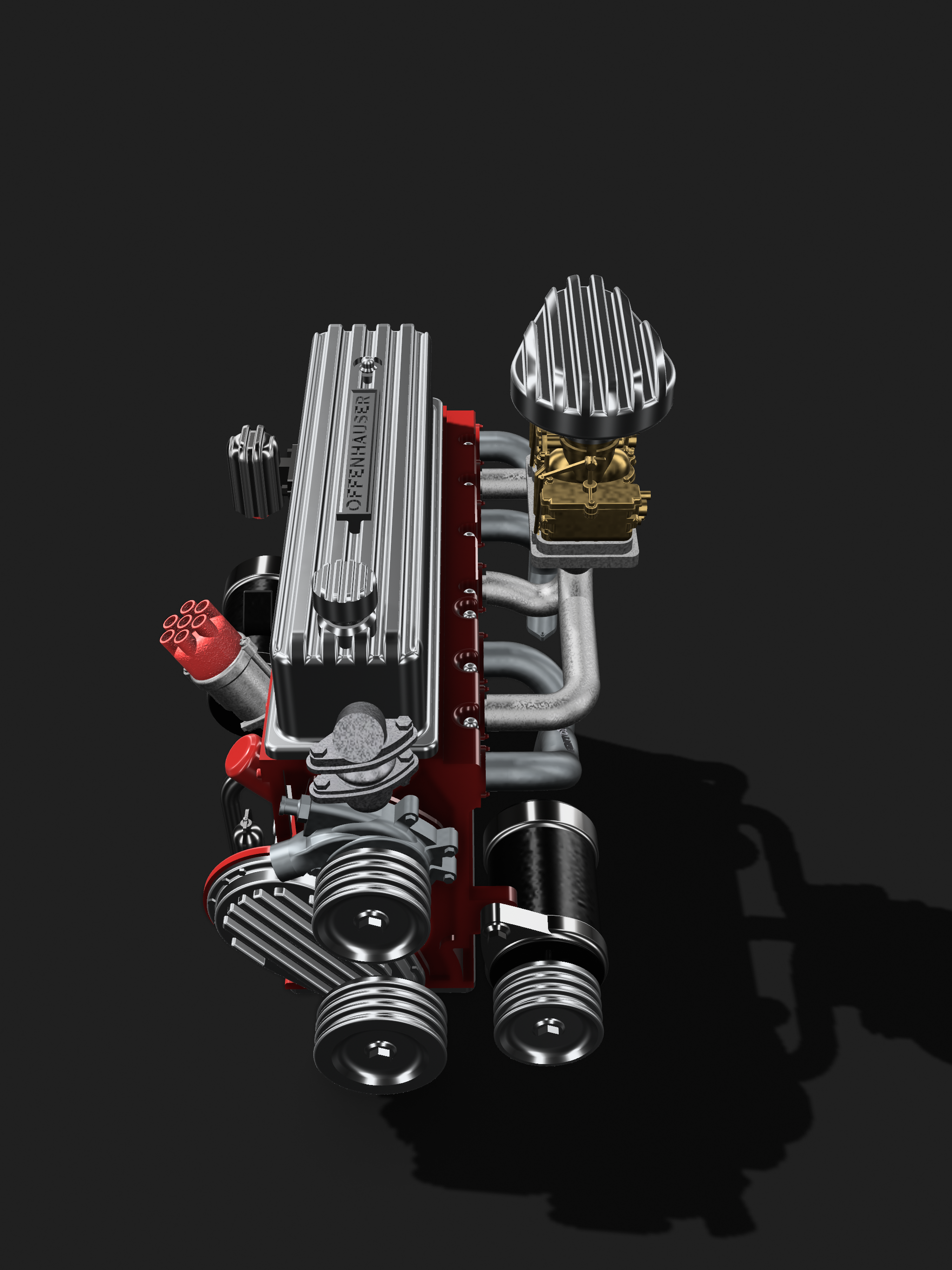 Chevrolet 235 Inline-Six Engine with Vintage Lowrider Upgrades – 1/25 Scale