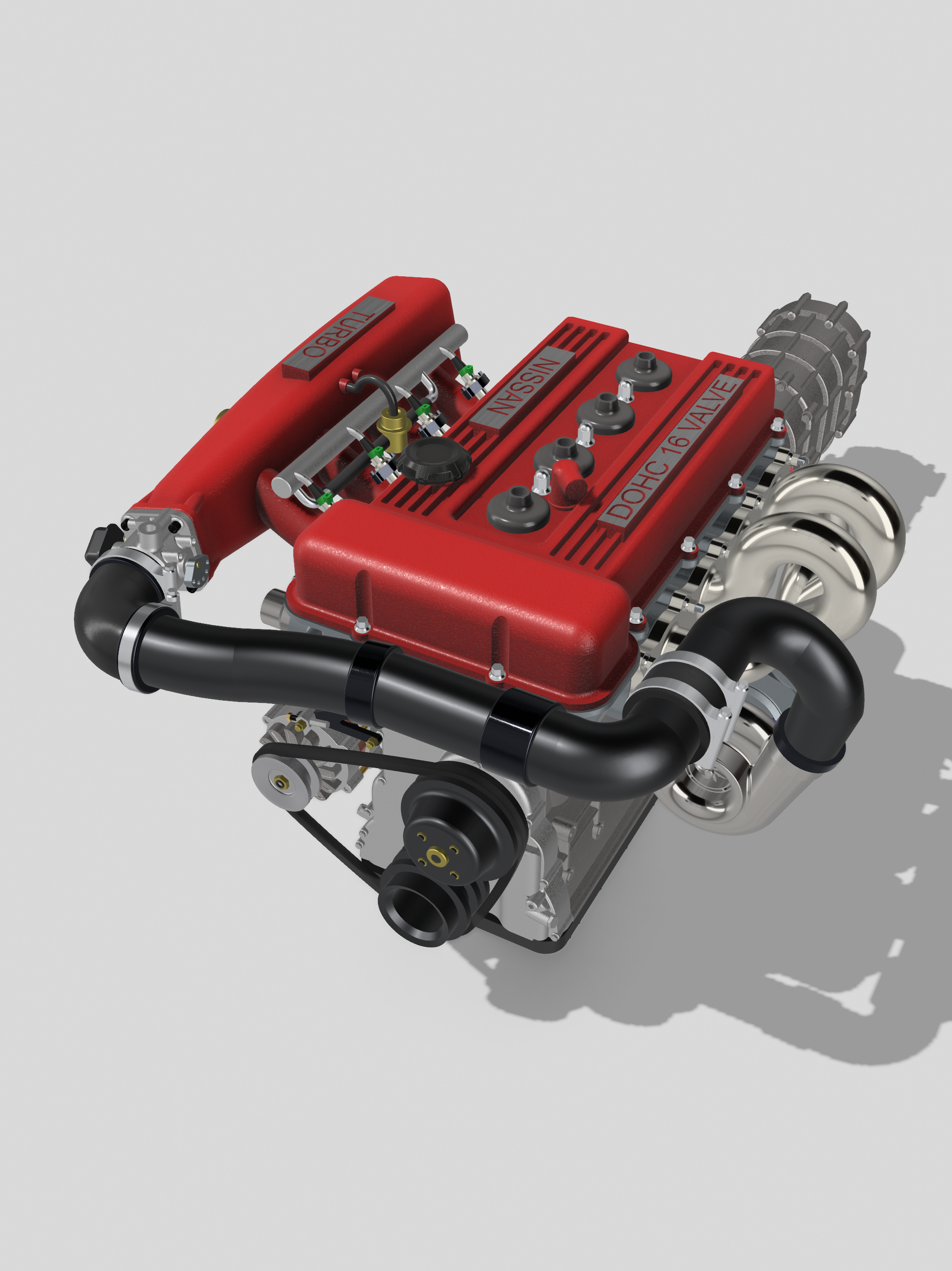 Nissan FJ20/FJ24 Engine & Sequential Transmission – 1/24 & 1/25 Scale