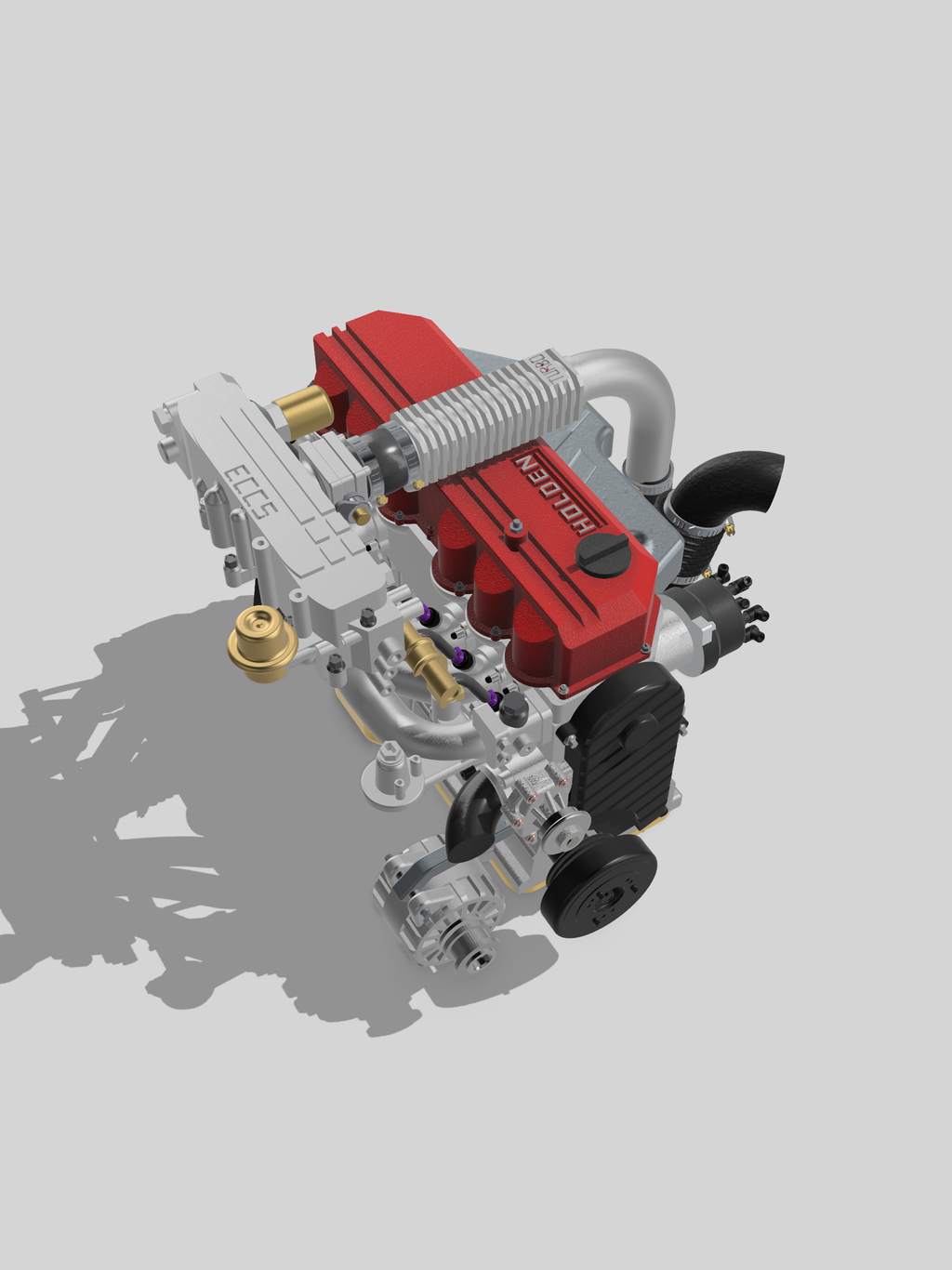Holden VL Commodore / Nissan R31 RB30 OEM-Spec Turbo Engine Kit – 1/24 Scale