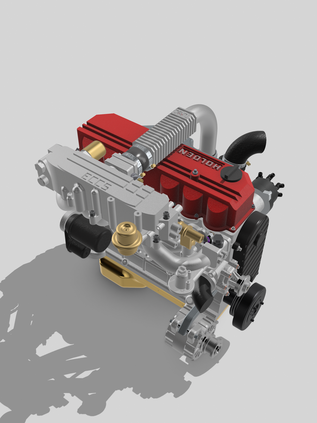 Holden VL Commodore / Nissan R31 RB30 OEM-Spec Turbo Engine Kit – 1/24 Scale