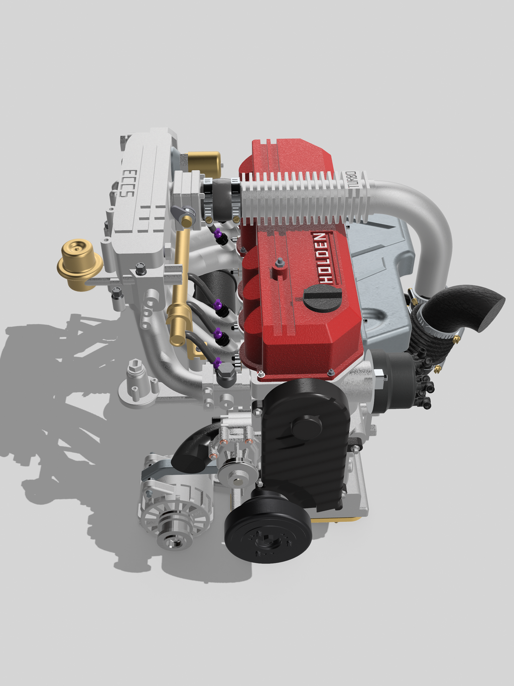 Holden VL Commodore / Nissan R31 RB30 OEM-Spec Turbo Engine Kit – 1/24 Scale