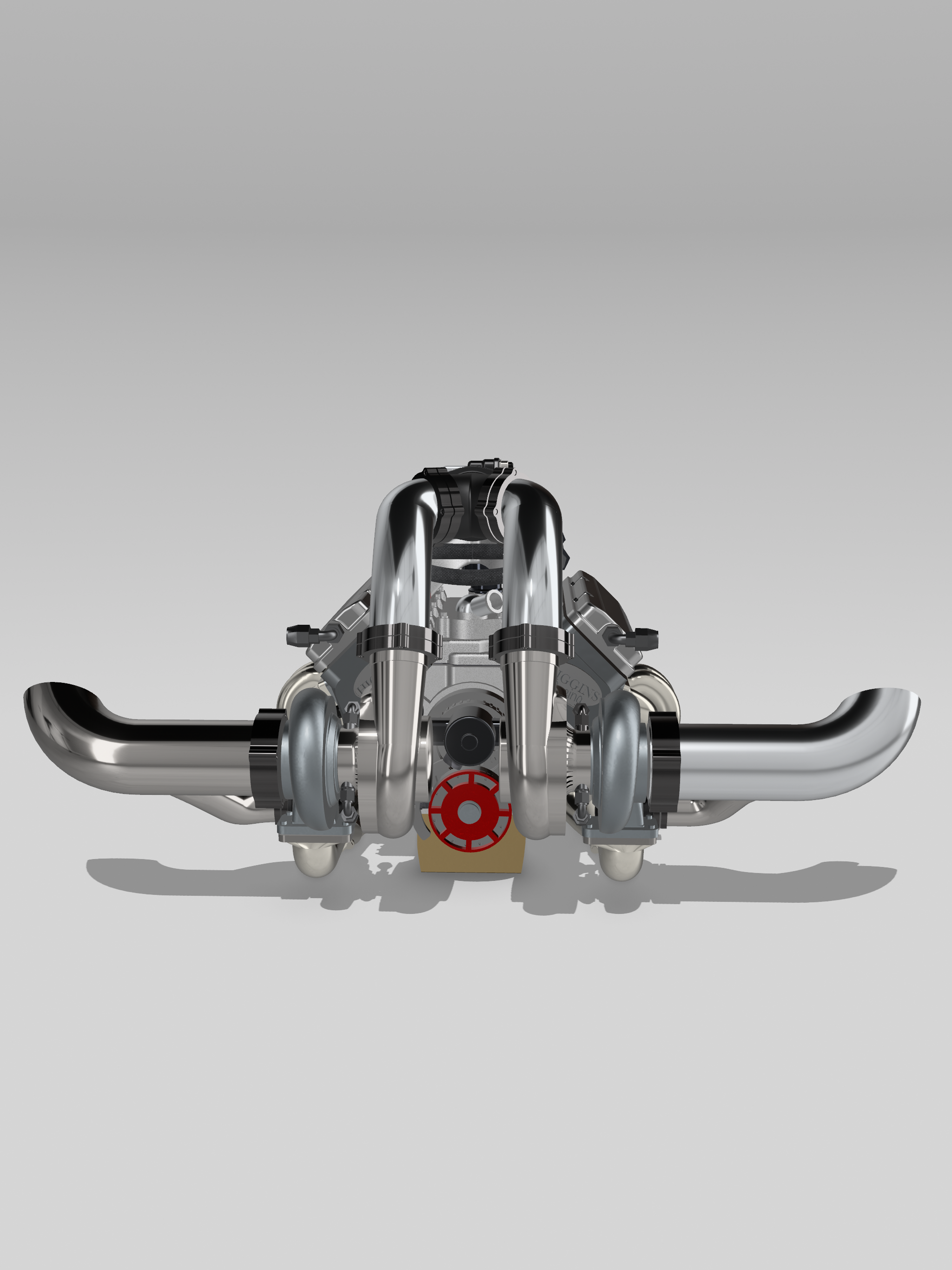 Twin-Turbo Small Block Chevrolet Engine & Reid Rossler Transmission – 1/25 Scale