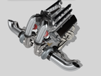 Twin-Turbo Small Block Chevrolet Engine & Reid Rossler Transmission – 1/25 Scale