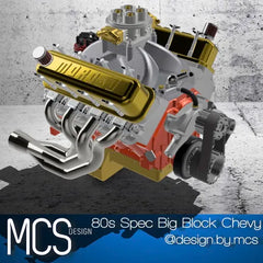 80S/'90S Retro Chevrolet Big Block Engine & Transmission