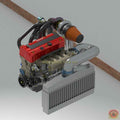 Honda K20 "Transversal" 2L Turbo Engine & Transmission