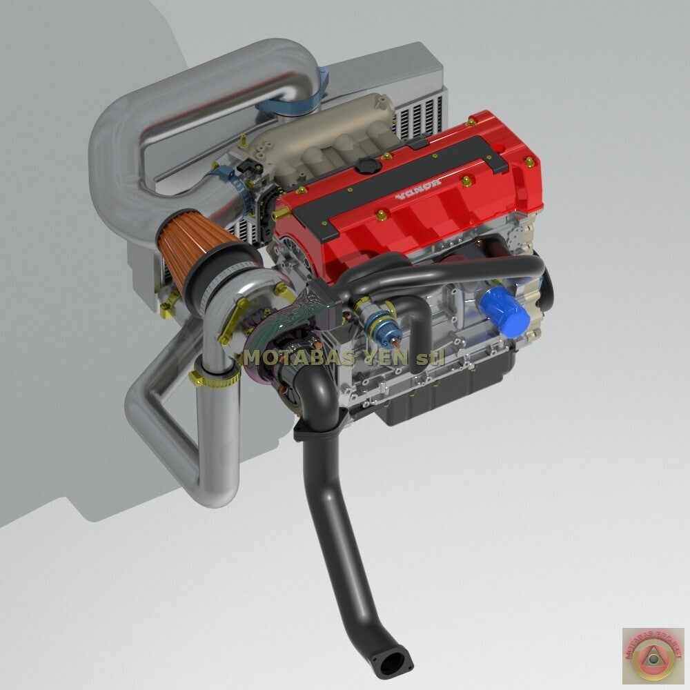 Honda K20 "Transversal" 2L Turbo Engine & Transmission