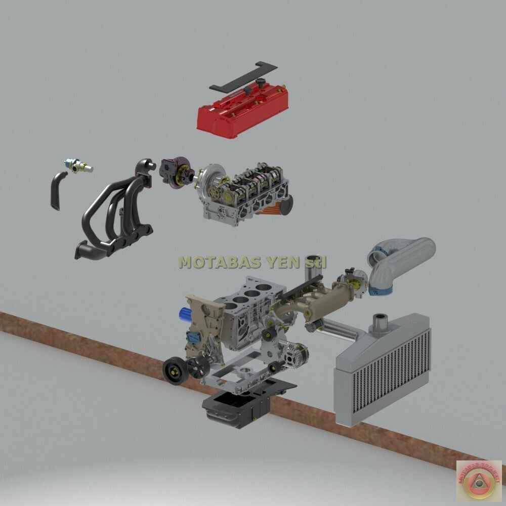Honda K20 "Transversal" 2L Turbo Engine & Transmission