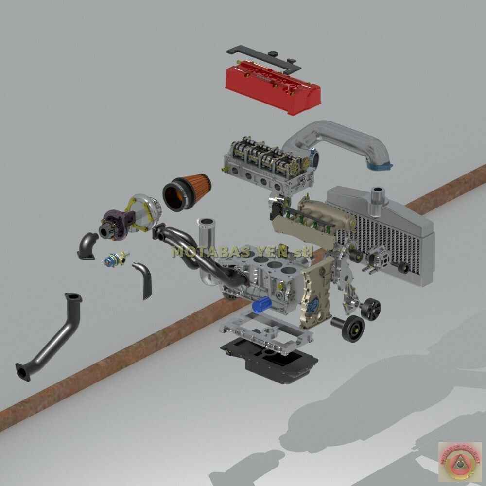 Honda K20 "Transversal" 2L Turbo Engine & Transmission