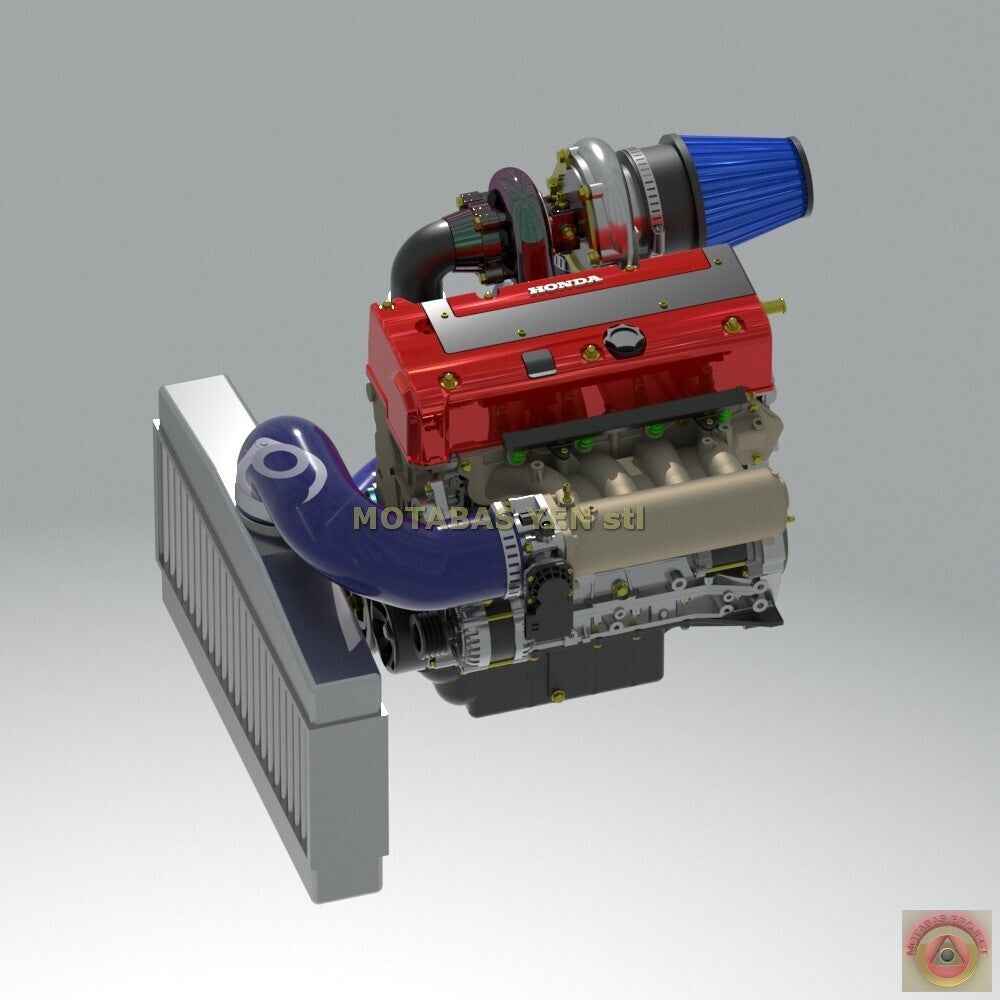 Honda K20 "Longitudinal" 2L Turbo Engine & Transmission