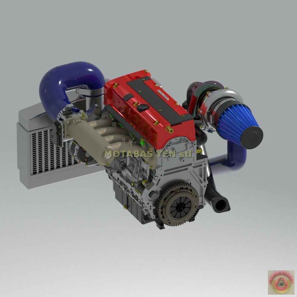 Honda K20 "Longitudinal" 2L Turbo Engine & Transmission