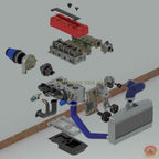 Honda K20 "Longitudinal" 2L Turbo Engine & Transmission