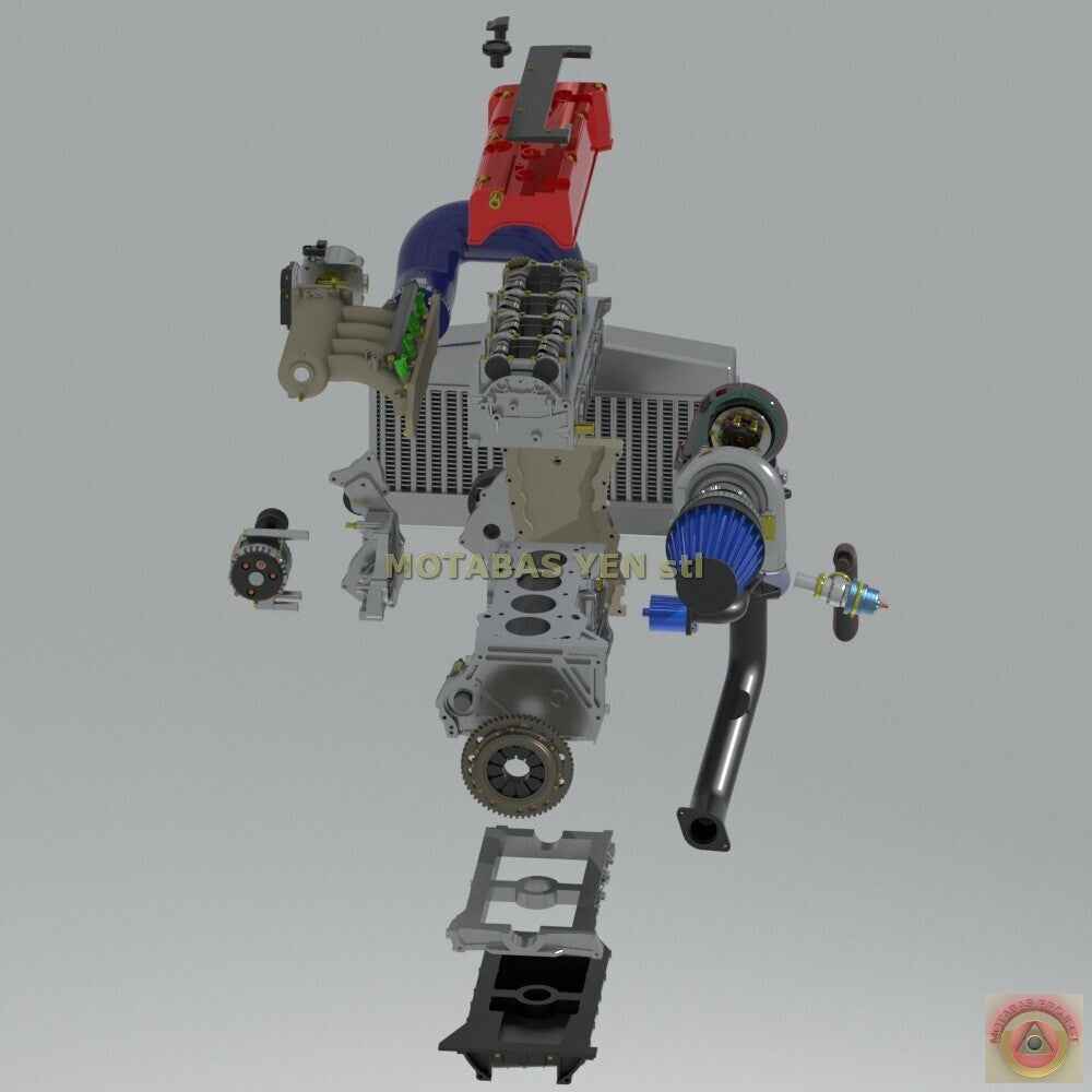 Honda K20 "Longitudinal" 2L Turbo Engine & Transmission