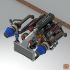 Dodge 440 Magnum Twin Turbo Engine - Model Maker's Workshop