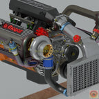 Dodge 440 Magnum Twin Turbo Engine - Model Maker's Workshop