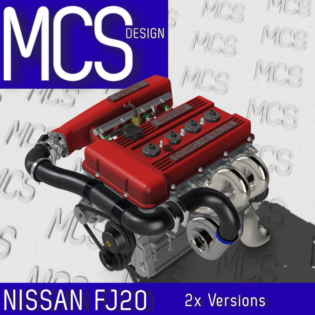 Nissan FJ20/FJ24 Engine & Sequential Transmission – 1/24 & 1/25 Scale