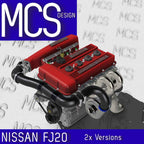 Nissan FJ20/FJ24 Engine & Sequential Transmission – 1/24 & 1/25 Scale