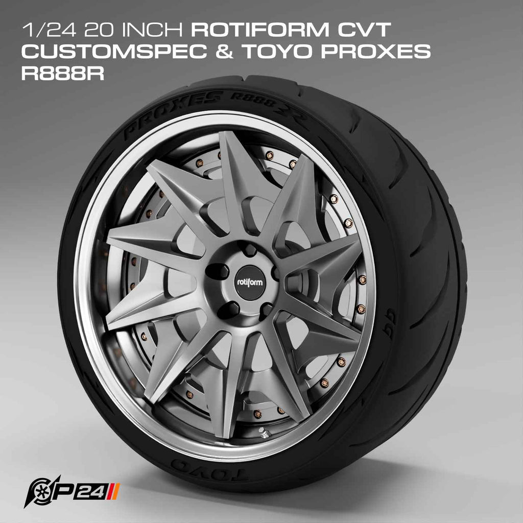20-Inch Rotiform CVT CustomSpec Wheels & Toyo Proxes R888R Tires – Set of 4