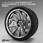 20-Inch Rotiform CVT CustomSpec Wheels & Toyo Proxes R888R Tires – Set of 4