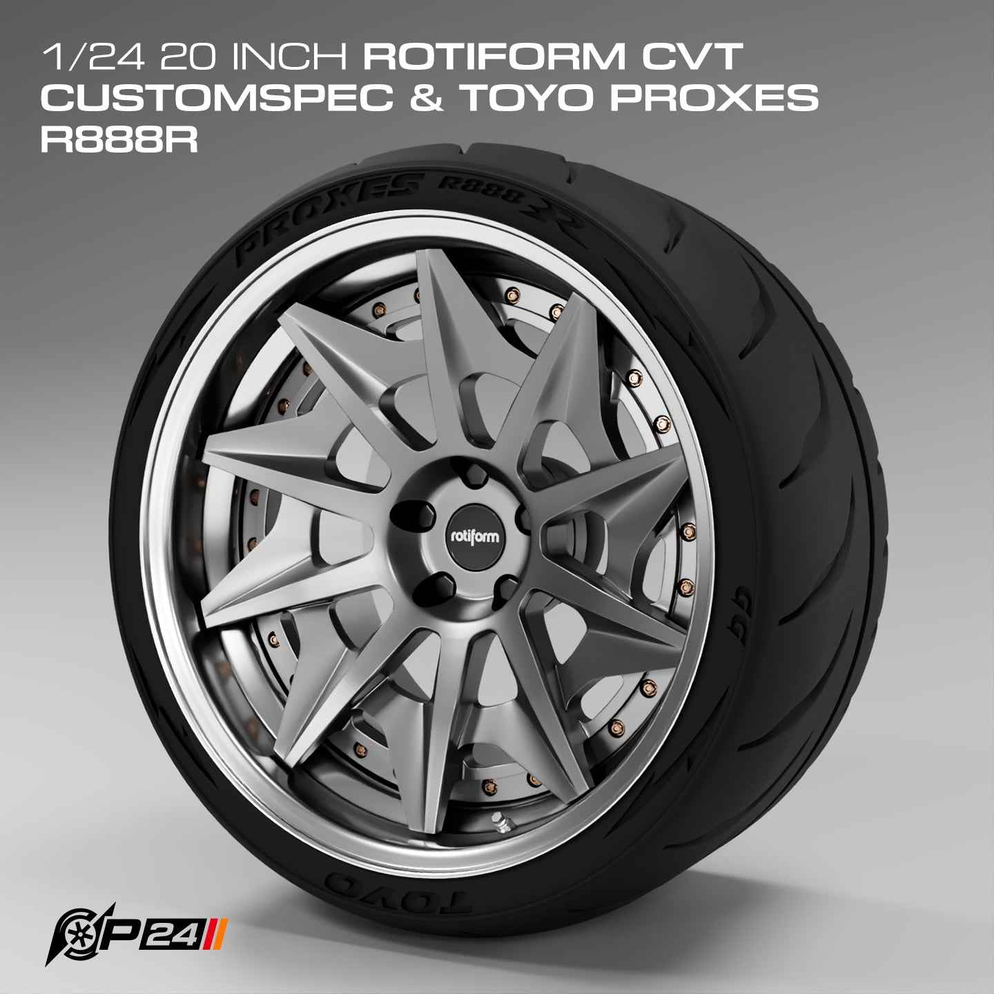 20-Inch Rotiform CVT CustomSpec Wheels & Toyo Proxes R888R Tires – Set of 4
