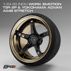 20-Inch Work Emotion T5R 2P Wheels & Yokohama Advan A048 Tires – Set of 4