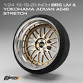 18–20-Inch BBS LM Wheels & Yokohama Advan A048 Tires – Pair