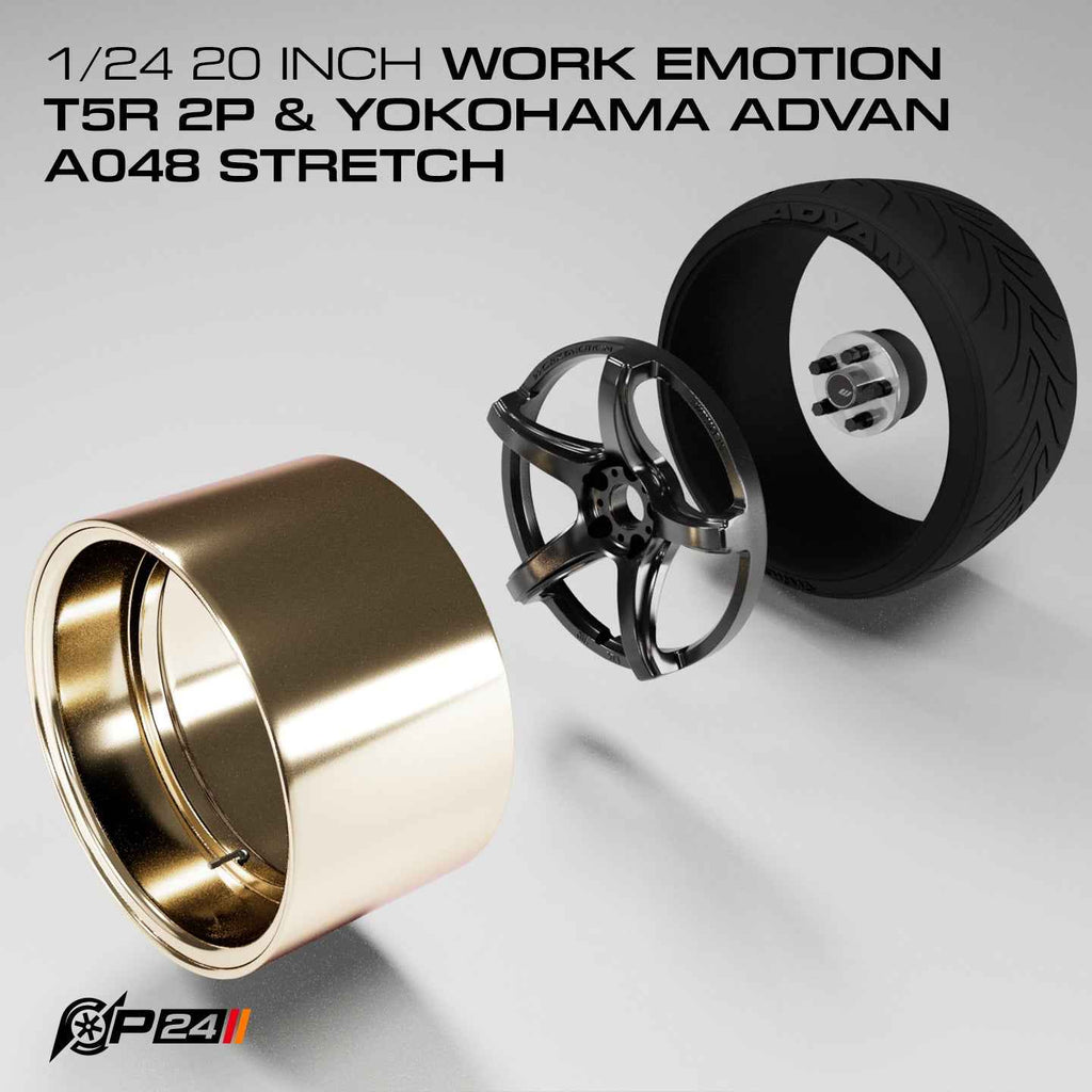 20-Inch Work Emotion T5R 2P Wheels & Yokohama Advan A048 Tires – Set of 4