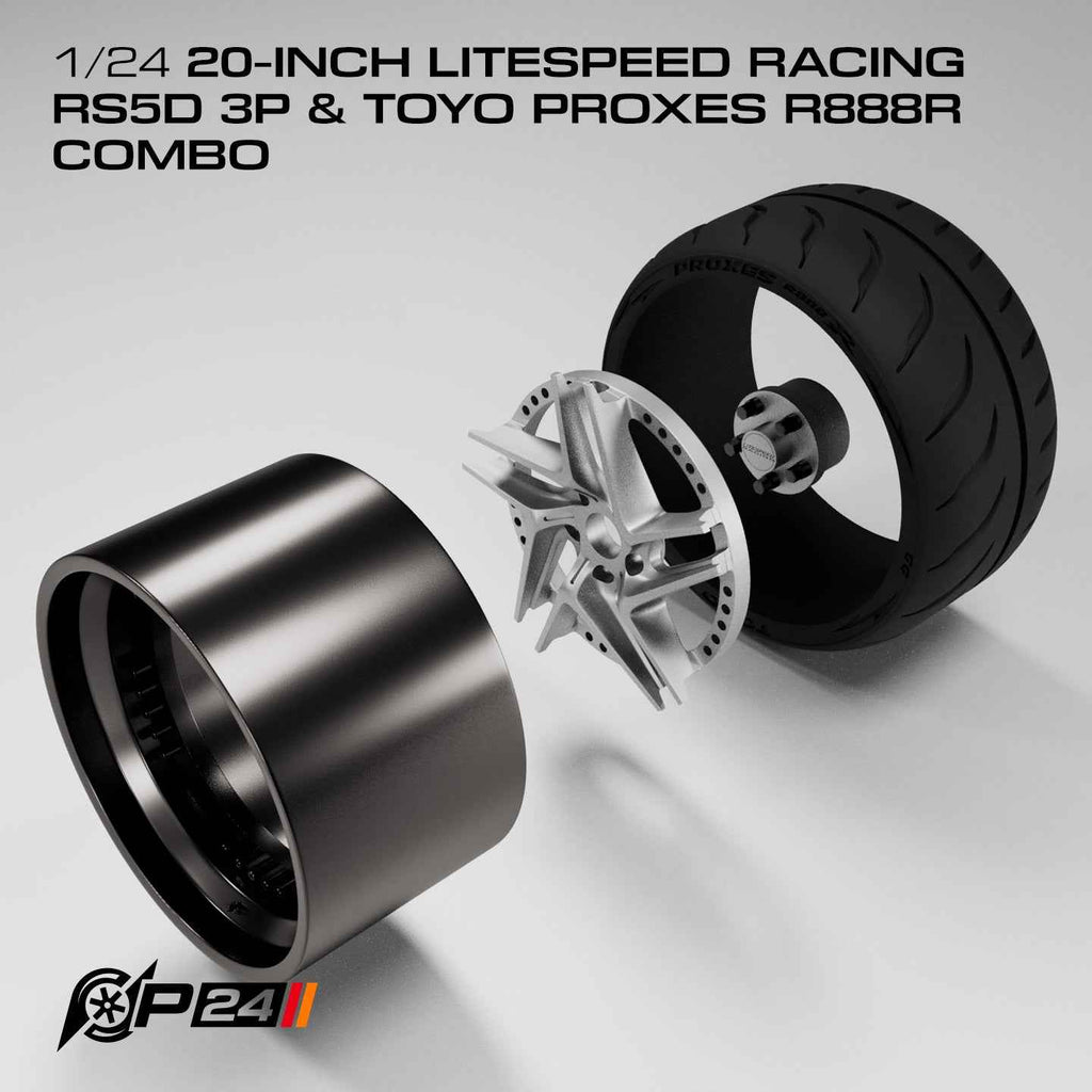 20-Inch Litespeed Racing RS5D Wheels & Toyo Proxes R888R Tires – Set of 4