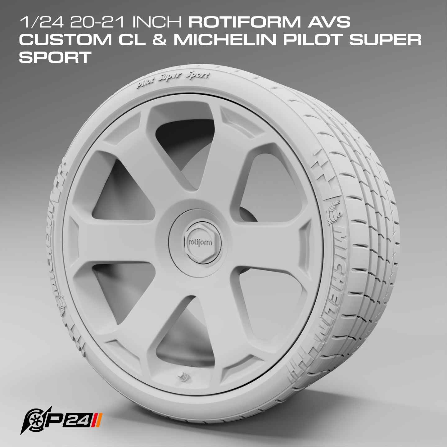 Rotiform AVS Custom CL & Michelin Pilot Super Sport Tire Pair - 20" or 21"