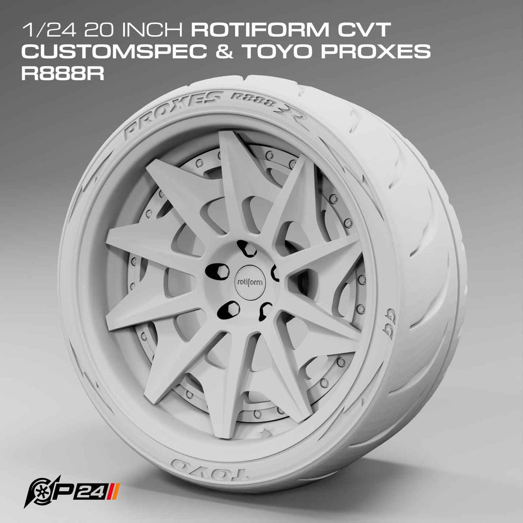 20-Inch Rotiform CVT CustomSpec Wheels & Toyo Proxes R888R Tires – Set of 4