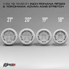 Rohana RFG 23 Wheels w/ Yokohama Advan Stretch Tires