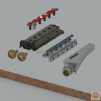 Toyota Supra 2JZ-GTE Engine & Getrag V160 Transmission Ecosystem – 1/24 Scale